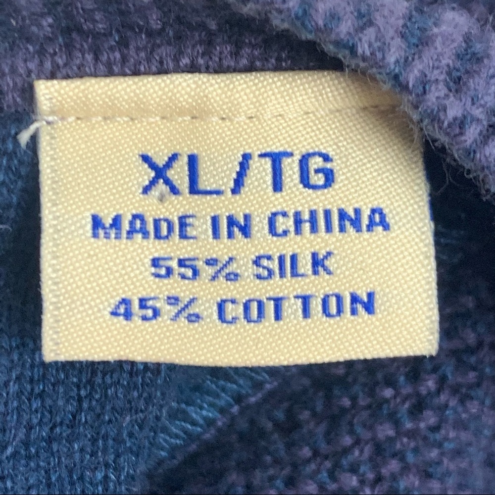 Men’s Tommy Bahama Purple Indigo Sweater XL - Picture 7 of 8
